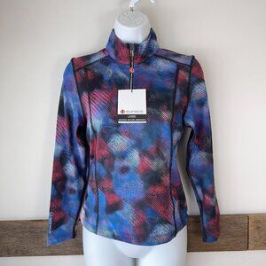 NWT Sunice Girls' Hailey Stretch Knit Half-Zip Pullover Bae layer Size‎ M